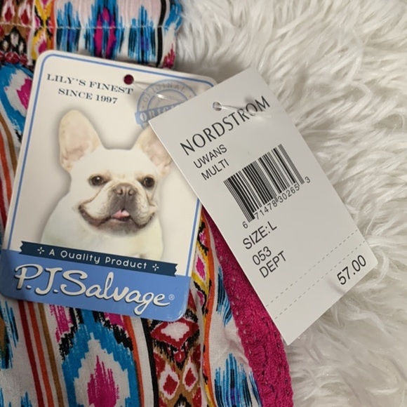 P.J. Salvage Multi-Colour Pajama Shorts NWT - Picture 7 of 8